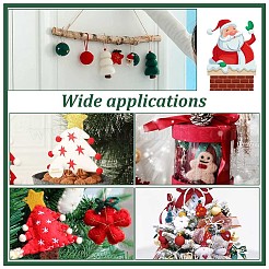 6Pcs 6 Style Wool Felt Pendant Decorations&nbsp;HJEW-NB0001-90