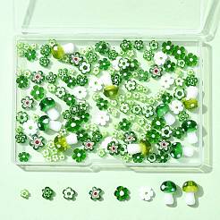 156Pcs 9 Styles Handmade Millefiori Glass Bead Strands&nbsp;LAMP-FS0001-49