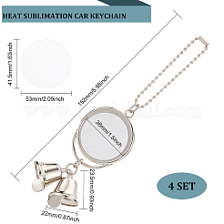Christmas Theme Zinc Alloy Hanging Blank Big Pendants Decorations&nbsp;HJEW-WH0036-49
