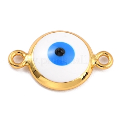 Golden Plated Brass Enamel Links Connectors&nbsp;KK-P197-01A-G