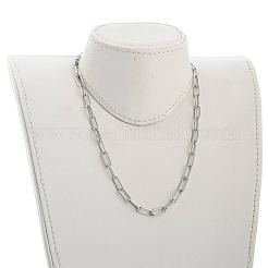 Iron Paperclip Chain Necklaces&nbsp;NJEW-JN03059-02