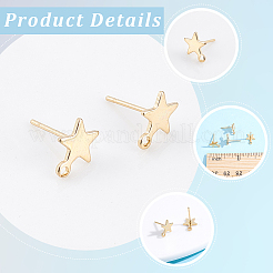 15 Pairs 304 Stainless Steel Stud Earring Findings&nbsp;STAS-BBC0010-24
