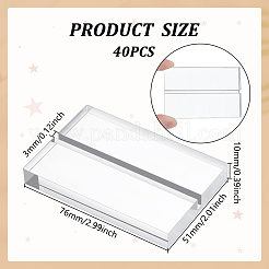 2 Bags Acrylic Name Card Holder&nbsp;DIY-WA0001-22
