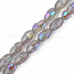 Electroplate Transparent Glass Beads Strands&nbsp;EGLA-N002-35