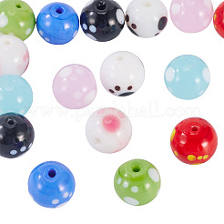 16Pcs 8 Colors Handmade Lampwork Beads&nbsp;LAMP-TA0002-10