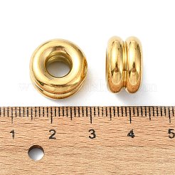 Ion Plating(IP) 304 Stainless Steel European Beads&nbsp;STAS-Z066-03G