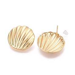Brass Stud Earrings&nbsp;EJEW-T048-11G