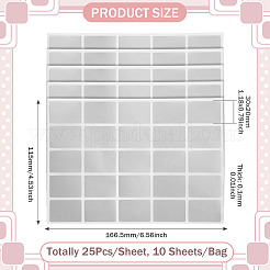1Bag PET Self Adhesive Stickers&nbsp;DIY-TADJ0001-21B