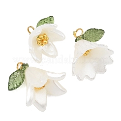 70Pcs 7 Styles Spray Paint ABS Plastic Imitation Pearl & Opaque Pendants&nbsp;PALLOY-JF05605
