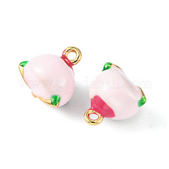 Brass Enamel Charms&nbsp;KK-G462-40LG