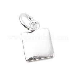925 Sterling Silver Square Charms&nbsp;STER-A048-07S