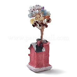 Christmas Theme Resin House Home Decoration&nbsp;DJEW-H013-01A