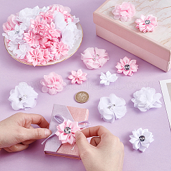 64Pcs Polyester Flower&nbsp;DIY-PH0029-74