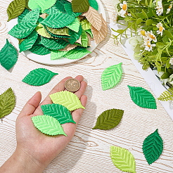 100Pcs Artificial Polyester Leaf&nbsp;AJEW-CP0011-10B