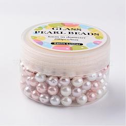 Glass Pearl Bead Sets&nbsp;HY-JP0001-03-A