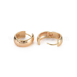 Real 18K Gold Plated Brass Chunky Huggie Hoop Earrings&nbsp;KK-S356-657-NF