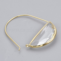 Brass Hoop Earrings&nbsp;EJEW-T007-04G-02-NF