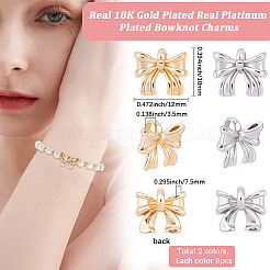 16Pcs 2 Colors Brass Pendants&nbsp;KK-BBC0019-26