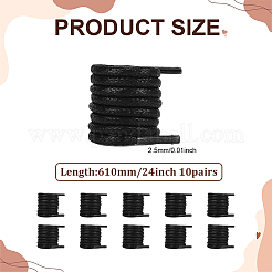 10 Pairs Polyester Shoelaces&nbsp;AJEW-ME0001-63B