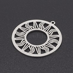 Non-Tarnish 201 Stainless Steel Solar Eclipse Pendants&nbsp;STAS-S105-LA230