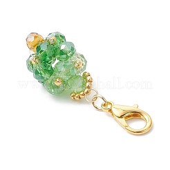 Handmade Glass Seed Beaded Pendant Decorations&nbsp;HJEW-MZ00383-02