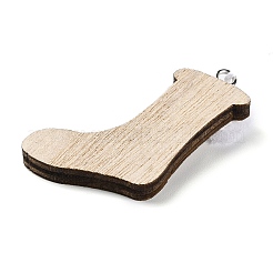 Christmas Unfinished Wood Pendant Decorations&nbsp;LS-WOOD-D026-01C