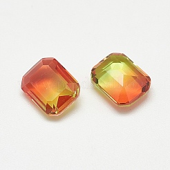 Pointed Back Glass Rhinestone Cabochons&nbsp;RGLA-T079-6x8-006TO