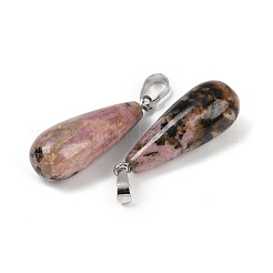 Natural Rhodonite Pendants&nbsp;G-G804-A11
