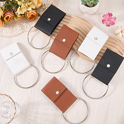 6Pcs 3 Colors PU Leather Towel Hook&nbsp;AJEW-CL0003-35