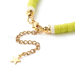 Handmade Polymer Clay Heishi Beaded Bracelet&nbsp;BJEW-JB07325
