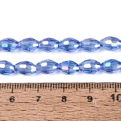 Electroplate Transparent Glass Beads Strands&nbsp;LS-GL-N002-01A-A13