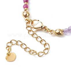 Chakra Theme Natural Mixed Gemstone Beaded Bracelets for Women&nbsp;BJEW-JB11342
