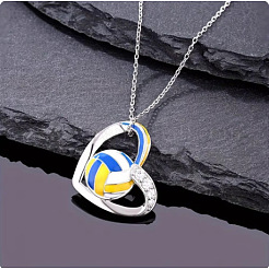 Alloy Enamel with Crystal Rhinestone Pendant Necklaces&nbsp;FS-WG8B9FD-01