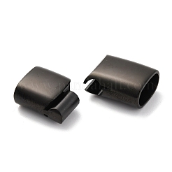 Ion Plating(IP) 304 Stainless Steel Magnetic Clasps with Glue-in Ends&nbsp;STAS-G136-05B
