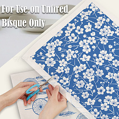 6Pcs 6 Paper Ceramic Decals&nbsp;DIY-SD0002-10F