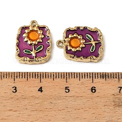 304 Stainless Steel Enamel Pendants&nbsp;STAS-I371-09G-01