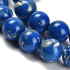 Assembled Synthetic Stone and Trochus Shell Beads Strands&nbsp;G-B128-08D-05