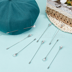 8Pcs Brass Brooch&nbsp;JEWB-BC00003