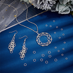 Rack Plating Brass Open Jump Rings&nbsp;KK-PH0010-07A-S