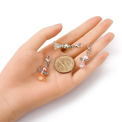 20Pcs 5 Colors Angel Acrylic Pendant Decorations&nbsp;HJEW-JM03996