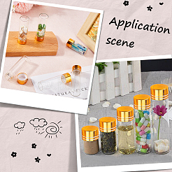 30Pcs Clear Glass Bottles Bead Containers&nbsp;CON-SC0001-15B-04