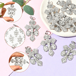 10Pcs Tibetan Style Alloy Big Pendants&nbsp;FIND-SC0020-48