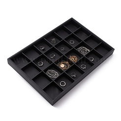 Stackable Wood Display Trays Covered By Black Leatherette&nbsp;X-PCT107