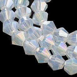 Imitation Jade Electroplate Glass Beads Strands&nbsp;LS-EGLA-A039-J4mm-B05