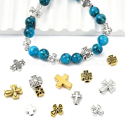 120Pcs 12 Styles Tibetan Style Zinc Alloy Beads&nbsp;FIND-YW0011-84