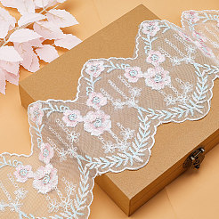 5Yards Polyester Flower Lace Trim Ribbon&nbsp;OCOR-GF0002-63