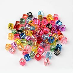 Mixed Cube Acrylic Beads&nbsp;X-PB78P9520