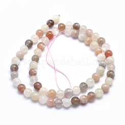 Natural Sunstone Beads Strands&nbsp;G-K224-02-6mm