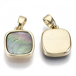Natural Black Lip Shell Charms&nbsp;KK-R112-004-NF