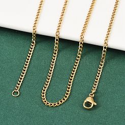 Unisex Casual Style 304 Stainless Steel Twisted Chain Necklaces&nbsp;STAS-O037-16G
